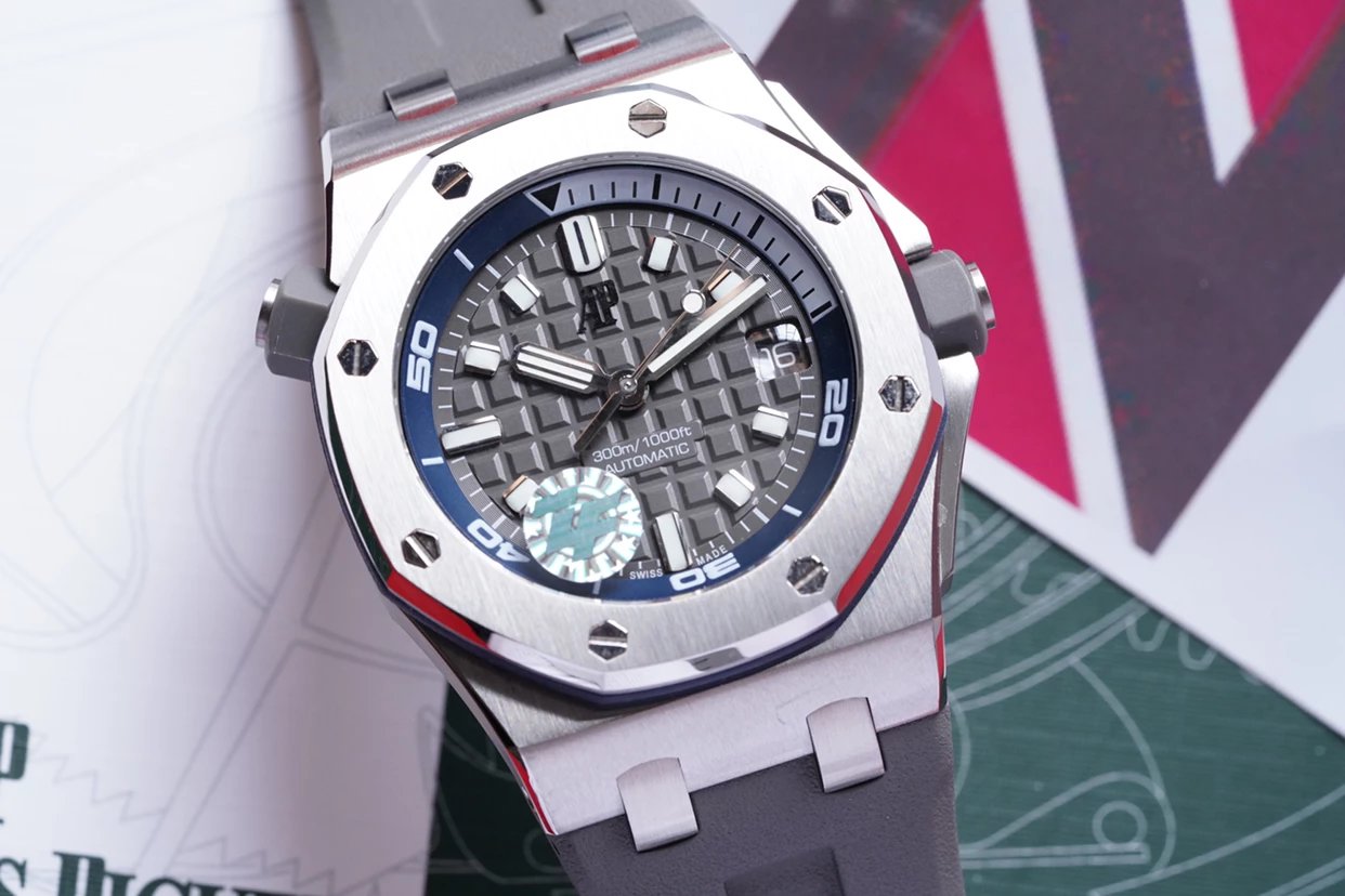 ZF愛彼AP15720新款男士機械手錶 42mm超強防水潛水 機械男錶 藍寶石玻璃 一比一頂級版本-精仿愛彼