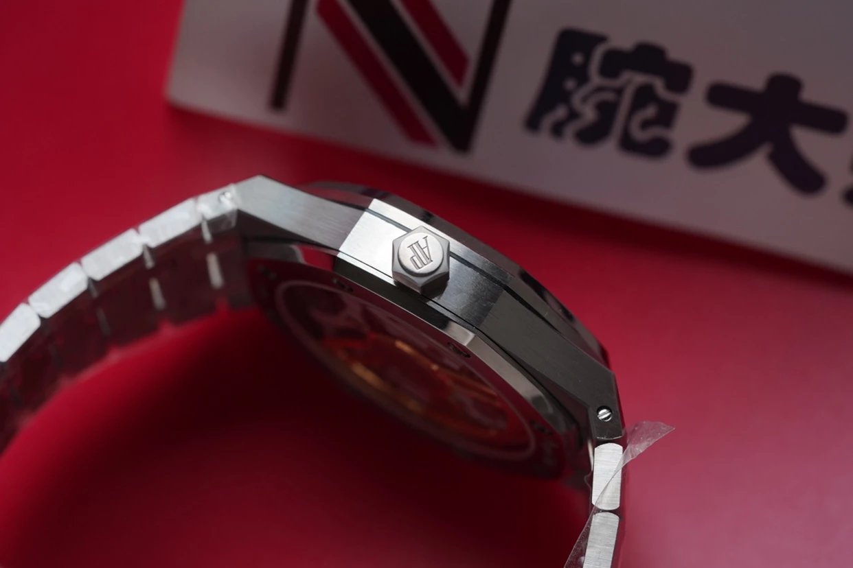 ZF愛彼皇家橡樹15500新款黑盤鋼帶機械男士手錶 正品開模 最牛的復刻版本-精仿愛彼