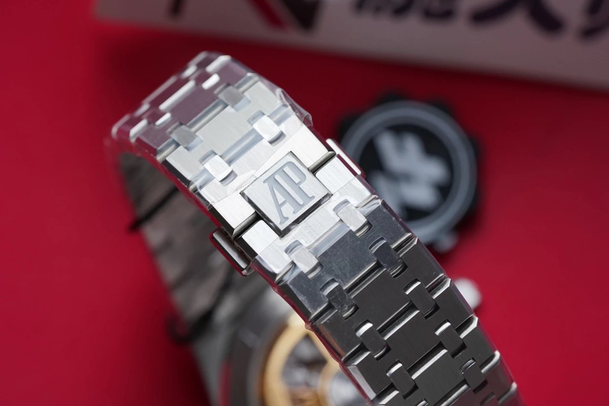 ZF愛彼皇家橡樹15500新款黑盤鋼帶機械男士手錶 正品開模 最牛的復刻版本-精仿愛彼