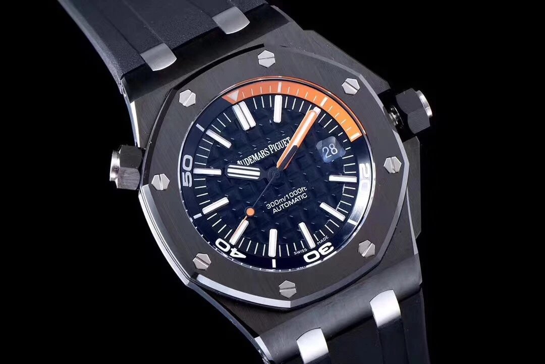 XF廠愛彼皇家橡樹離岸型15707男士機械手錶 潛水錶 活動頭粒 升級版-精仿愛彼