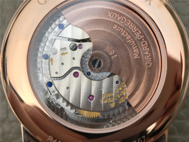 FK芝柏1966繫列49525-52-432-BB4A男士機械手錶 玫瑰金藍盤￥2880-精仿芝柏