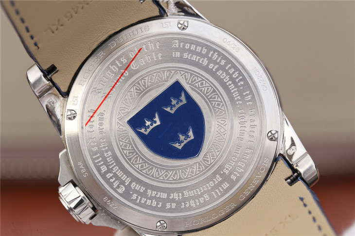 羅傑杜彼王者繫列(Excalibur)圓桌12騎士 藍面款 男士腕錶￥6880-精仿羅傑杜彼