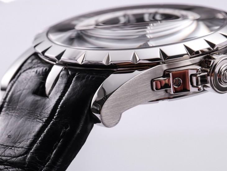 真陀飛輪穩定運行 史上價值最高JB羅傑杜比王者繫列雙飛行陀飛輪 搭載兩顆飛的復刻手錶 男士腕錶￥7880-精仿羅傑杜彼