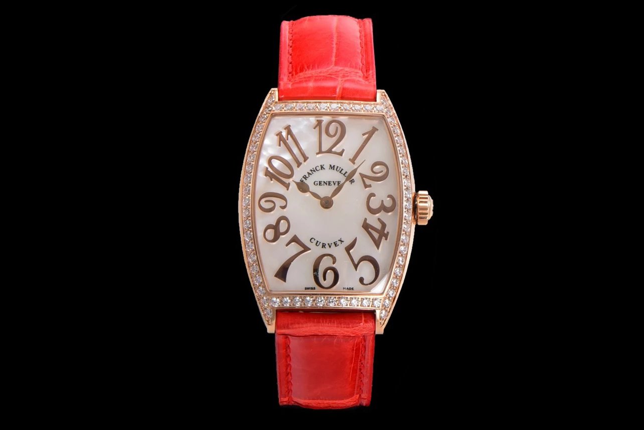 法蘭克穆勒酒桶型CINTREE CURVEX繫列瑞士原裝進口石英機芯女士腕錶 最美女錶￥3180-精仿法蘭克穆勒