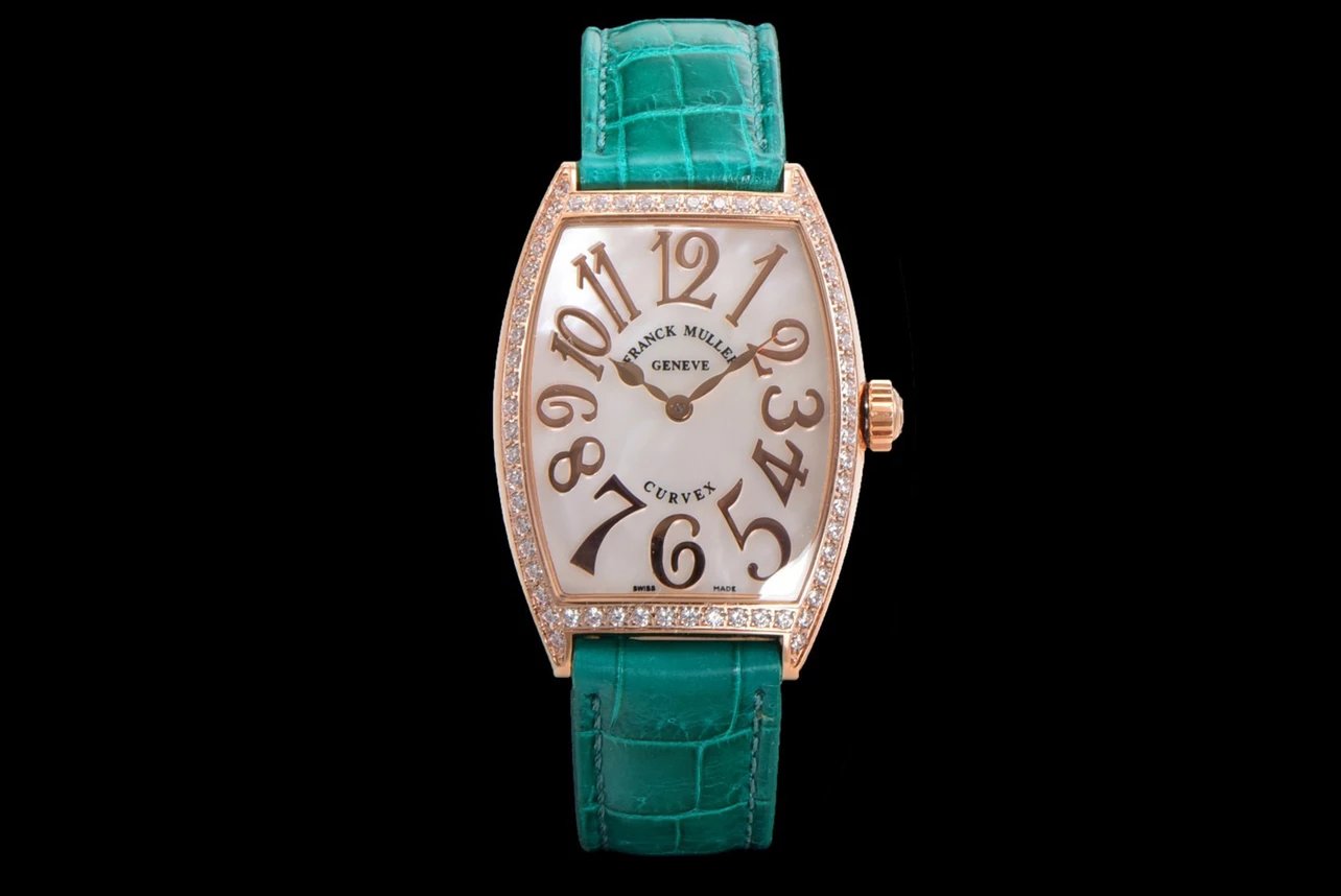 法蘭克穆勒酒桶型CINTREE CURVEX繫列瑞士原裝進口石英機芯女士腕錶 最美女錶￥3180-精仿法蘭克穆勒